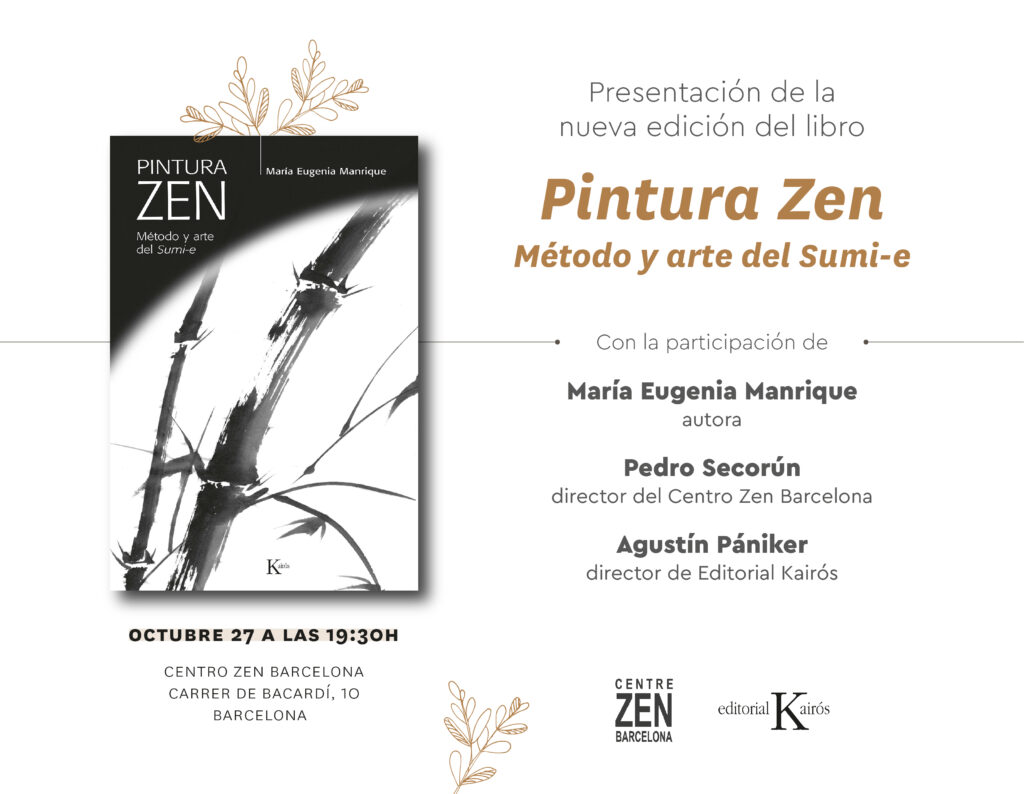 aplausos pakistaní oferta Presentación del libro “Pintura zen” | Centre Zen Barcelona